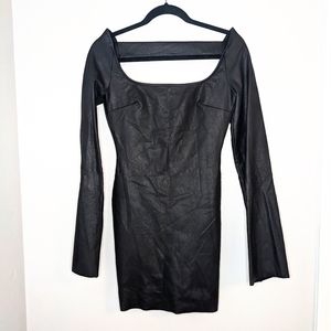Naked Wardrobe Vegan Leather Dress